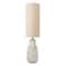 Hello Honey® 4ft. Sand Color Ceramic Floor Lamp with Linen Shade